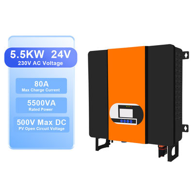 110V/230VAC 5,5 Kw Solarumrichter MPPT Einphasige An- und Off-Grid-Hybridumrichter