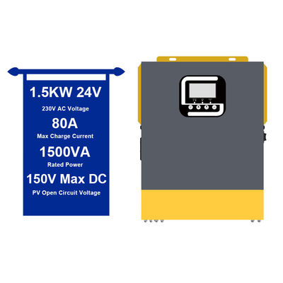 24V 1,5 Kw reiner Sinuswellenumrichter für Solarsystem 50Hz/60Hz
