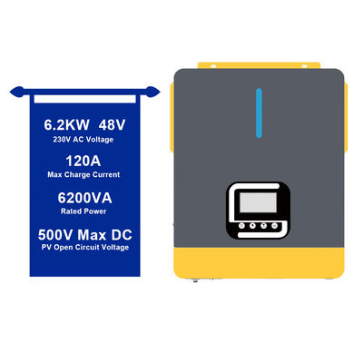 6200w 48vdc On/Off-Grid Hybrid Solar Pure Sinuswellen-Wechselrichter mit Blei-Säure-Batterie