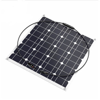 Kleines leistungsstarkes 12v 50w-Solarpanel Halbflexibles monokristallines Solarpanel