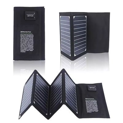 Solarzelle 20w Klappsolarkollektor leicht zu tragen Leichtgewicht Camping Solarkollektoren