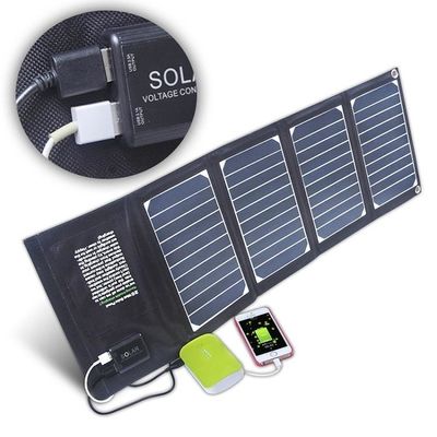 Dual-USB-Ladegerät 20W Klappbare Sonnenkollektoren Tasche Klappbare Sonnenkollektoren Leichtgewicht