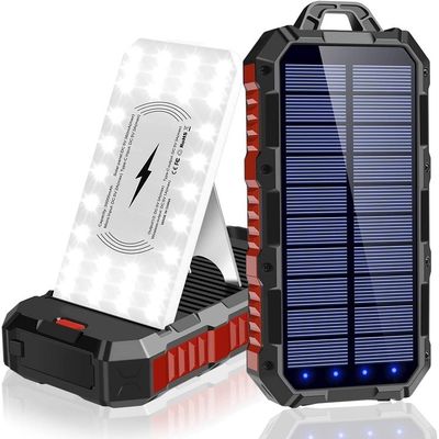 Solarsystem Energiebank Solarpaneel Telefon Ladegerät 5000mAh 100000mAh ABS-Material