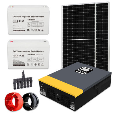 1 kW Off-Grid-Solarenergiesystem mit monokristallinem Silizium-Solarpanel