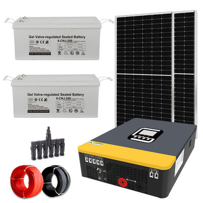 Komplettes 100-240V verstellbare Spannung 3KW Off-Grid-Solarsystem mit MPPT-Steuerung