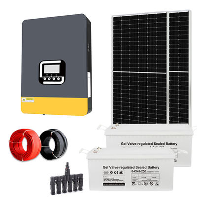 5KW Off-Grid Hybrid-Solarenergiesysteme für Zuhause 5000w Solarpanel-Kit