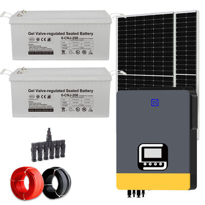 10KW Solarenergiesystem Hybrid-Haus-Solarsystem mit GEL-Batterie und reiner Sinuswelle
