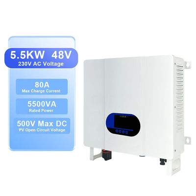 5000W 48V Gleichstrom- bis AC 110V 220V Off-Grid-Hybrid-Wechselrichter mit Überlastschutz und Speichertemperaturbereich