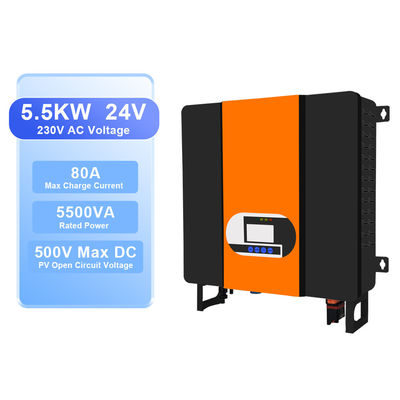 MPPT-Solarsteuerung 48V Gleichstrom auf 110V 220V 230V reiner Sinewellen-Solarhybrid-Wechselrichter zur Energieumwandlung