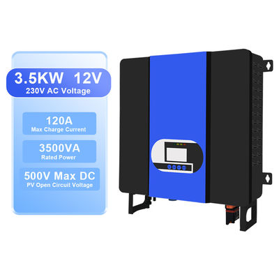 Leichtgewicht 24V Gleichstrom bis 110V 220V 230V reiner Sinewelle Solarhybridumrichter mit MPPT-Solarcontroller