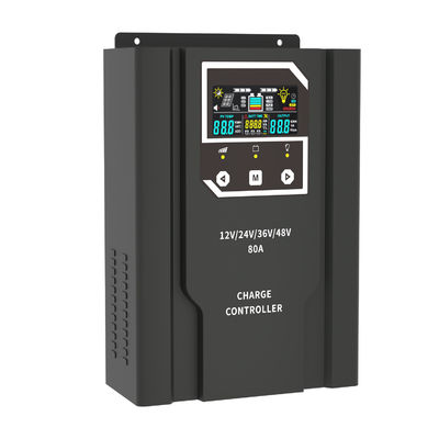 80A MPPT-Solar-Panel-Regulator LCD-Bildschirm Solarbatterie-Ladegerät