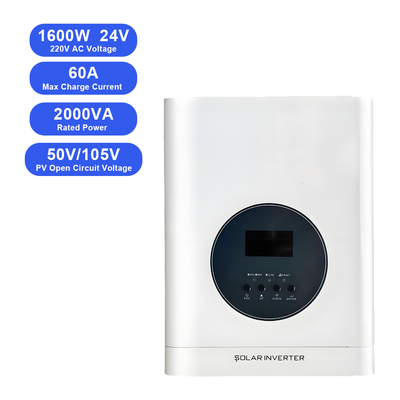 Ein guter Preis. 1.6KW 24V Off-Grid-Solarumrichter 80A MPPT-Ladegerät reine Sinuswelle Lithium-kompatibel Online