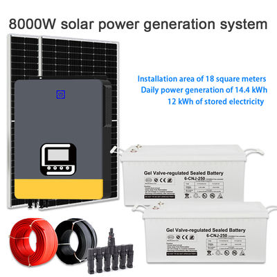 Ein guter Preis. High Efficiency 8KW Solar Energy System for Home – Multi-Voltage 100V to 240V Output Online