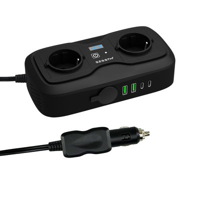 Ein guter Preis. Auto-Stromumrichter 200 Watt, reine Sinuswelle, 12 V bis 220 V Wechselstrom, mit zwei USB-Anschlüssen und Wechselstromanschluss, für Fahrzeuge und Lastwagen Online